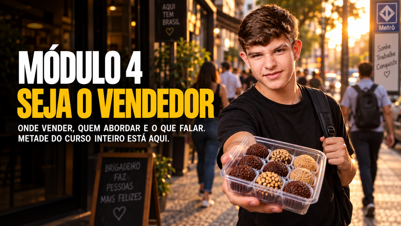 Vídeo aula do curso de brigadeiro 1