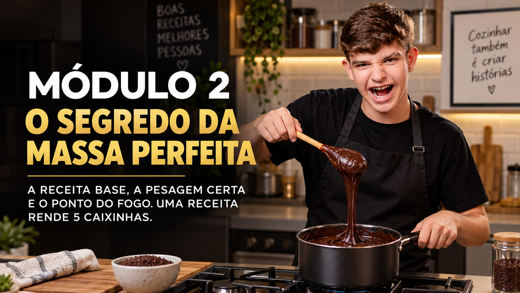 Vídeo aula do curso de brigadeiro 3